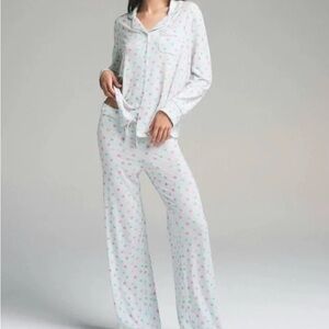 Skims soft candy heart pajama set